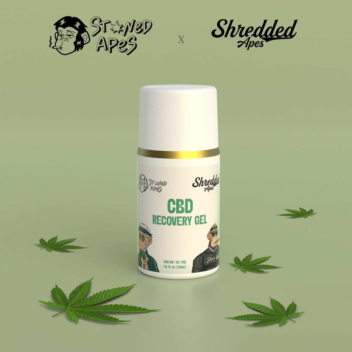 Shredded Apes (@shreddedapes) on Twitter photo Introducing CBD Recovery Gel!
A <a href="/ShreddedApes/">Shredded Apes</a> x <a href="/StonedApeCrew/">Stoned Ape Crew</a> collaboration.
This CBD-gel is an effective topical solution to relieve skin, muscle, and joint discomfort.
Available in $PUFF on shreddedapes.shop.
(๐ช๐ฆ) x (๐ค? Introducing CBD Recovery Gel!
A <a href="/ShreddedApes/">Shredded Apes</a> x <a href="/StonedApeCrew/">Stoned Ape Crew</a> collaboration.
This CBD-gel is an effective topical solution to relieve skin, muscle, and joint discomfort.
Available in $PUFF on shreddedapes.shop.
(๐ช๐ฆ) x (๐ค?