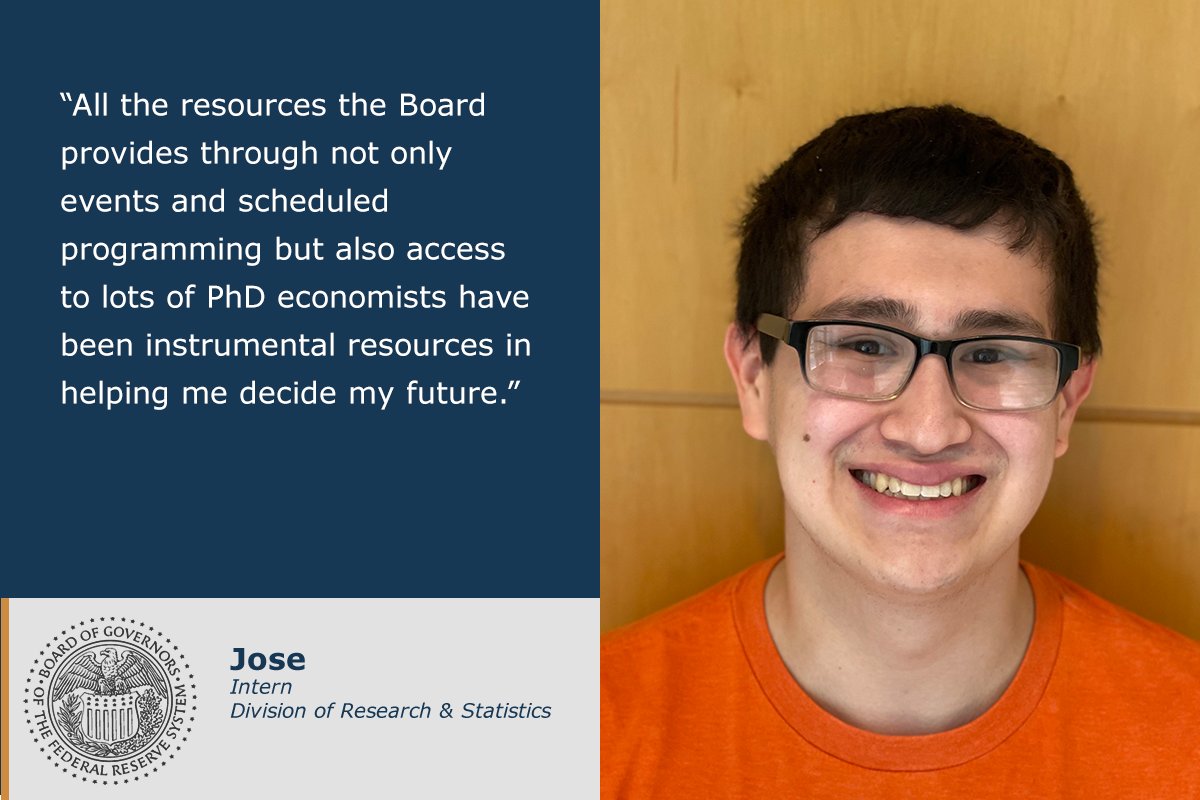 Fed_Careers's tweet photo. Internships can help students decide their career paths. Working with @federalreserve economists helped this #FedIntern plan for the future.
Learn more about internships: https://t.co/PskWBRFjKz
Apply today: https://t.co/TmjNgBBiWO https://t.co/o1uIRsZaZP