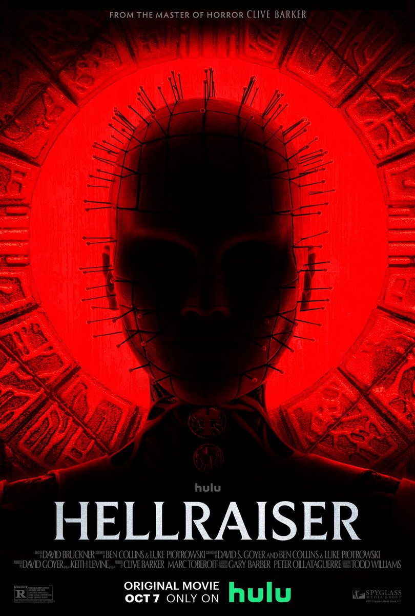 The official poster for Hulu’s ‘HELLRAISER’ remake.