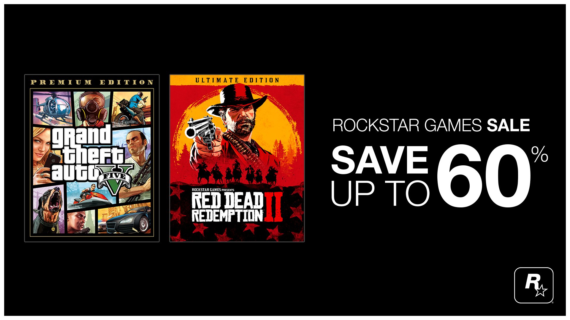 Epic Games Store Twitter: "Get up to 60% off Red Dead Redemption 2, and 50% off Red Dead Online or GTAV Premium Edition. Now through October 4! https://t.co/wJs2w1qhhf https://t.co/8jvuCdAJvP" / Twitter
