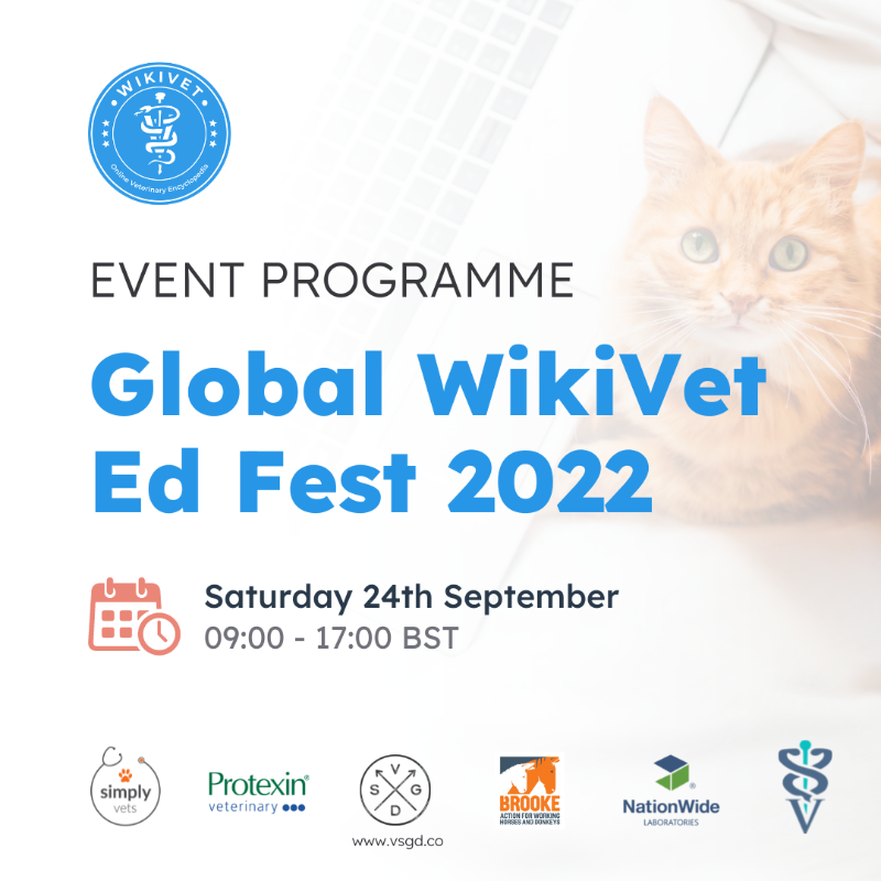 thewebinarvet's tweet photo. ✨TOMORROW✨ Join us LIVE from 9am BST for @WikiVet's free CPD event aimed at vet students &amp; graduates. @KatieFordVet, @navaratnampart1, @TshidiDr, @djccharles

Find out more  &amp; sign up now! 👇 

Thanks to @simply_vets, @Protexin_Vet, @VetsSGD, @NationWideLabs &amp; @TheBrooke