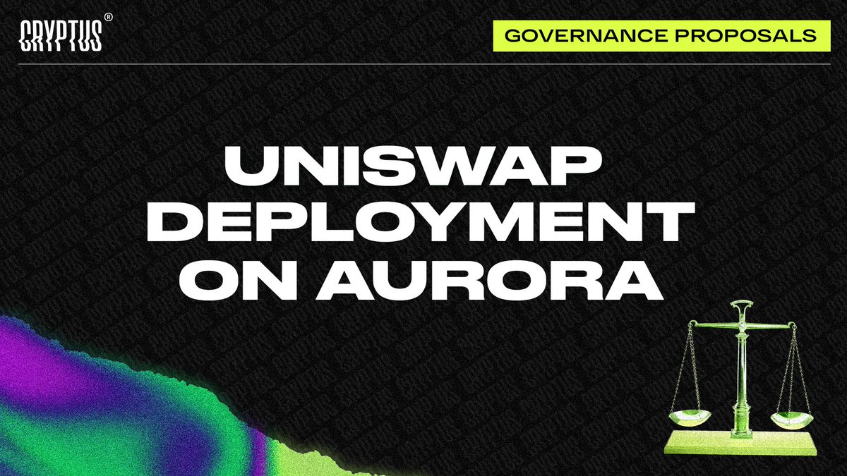 CryptusMedia's tweet photo. 🧵There is an interesting proposal made to a @uniswap

We may soon see a deployed Uniswap on @auroraisnear - analog of #ETH L2 but based on @nearprotocol with #EVM compatibility(#SputnikVM)

It may be a huge boost for #DeFi on Aurora. And that's what you should know about that👇 https://t.co/Ij9m690rNP