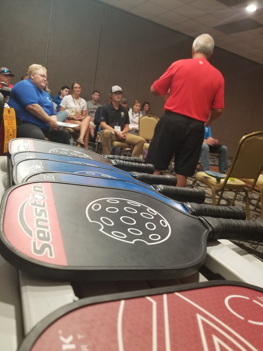 NeRecParks's tweet photo. Learning how to grow the game of pickleball at the NeRPA 2022 conference in Hastings, NE. @USAPickleball @HastingsRec19 https://t.co/u8m6J6o7jz