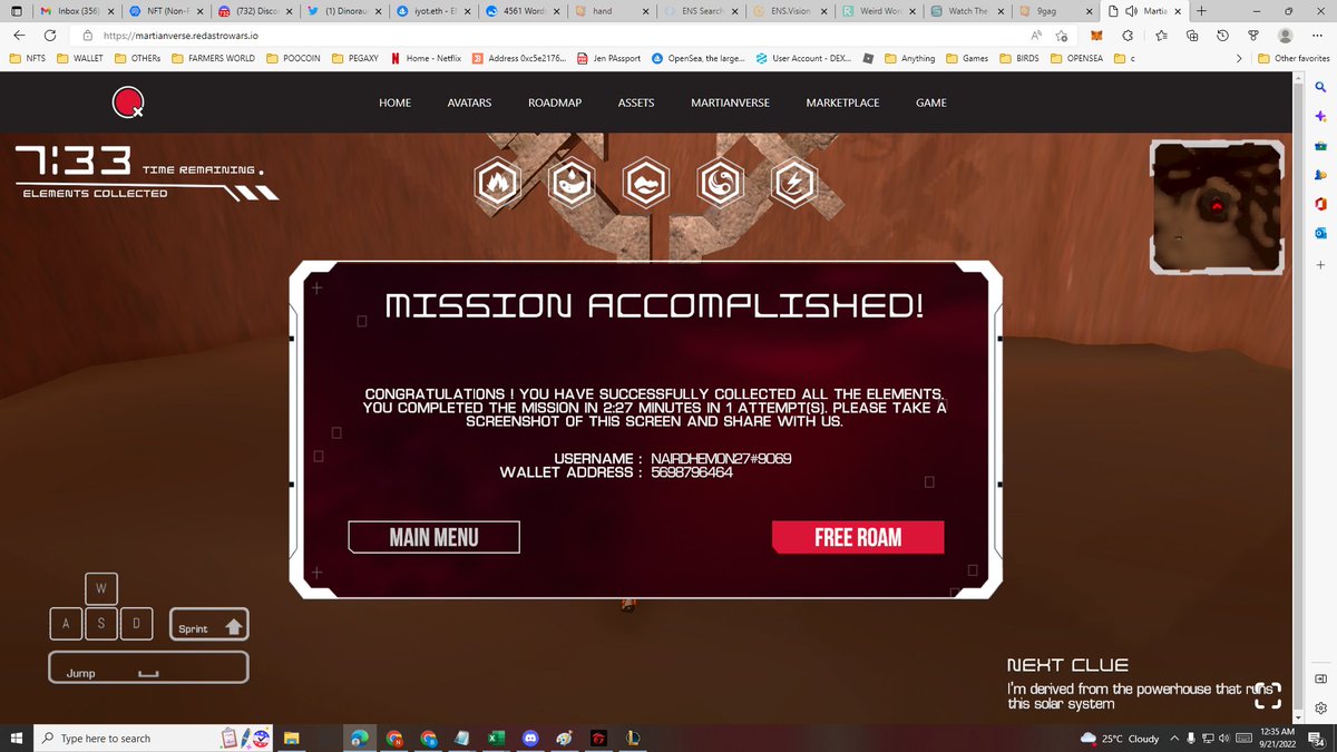 PinoyNFT27's tweet photo. IM ENJOYING THE GAME SO MUCH, THOUGH CANT FINISH IT THE FASTEST I THINK (MINE IS 2 MINUTES AND 3 SECONDS) BUT STILL IM ENJOYING REPEATING THE GAME AND CANT WAIT FOR THE FINAL GAME TO BE RELEASED...

IM NEW IN THE DC SERVER BUT ALREADY LOVING IT... 

@RedAstroWars #RAWNFT https://t.co/TAObRdOwvG