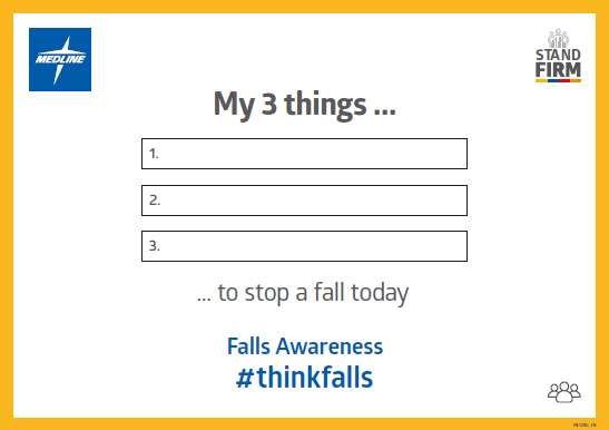 falls_network's tweet photo. We're really enjoying seeing everyone's #My3Things pledges to reduce falls.
Please keep sharing them and we'll try and pull a nice graphic together with the most popular ones over #FallsAwarenessWeek #thinkfalls #keepmoving https://t.co/HkXO4GLPmW