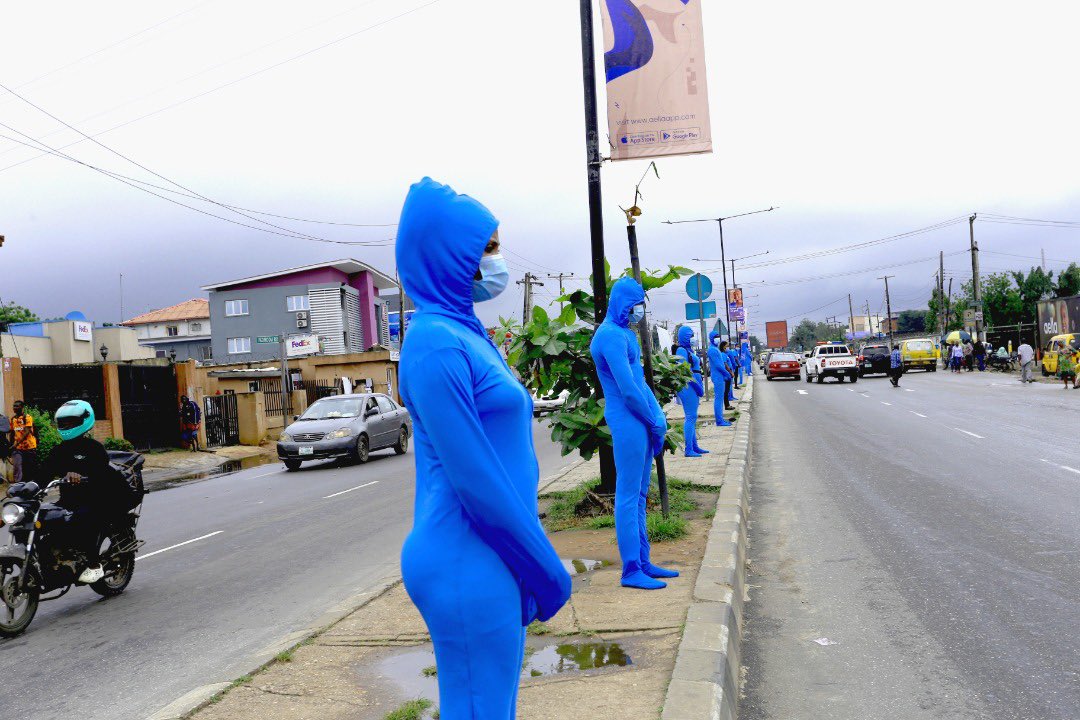 Dagreatdey4you's tweet photo. Can you guess what brand the Men in Blue are representing?

#MenInBlue
#ConfidenceIs https://t.co/HOhFHY1pN3