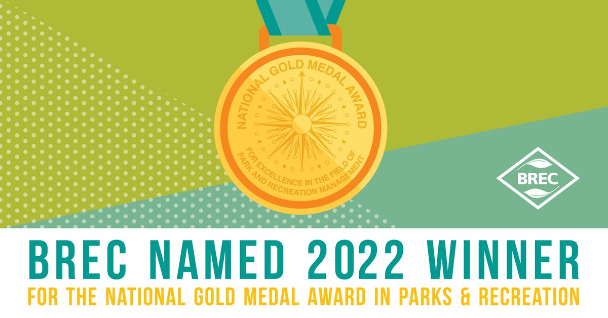 🎉The American Academy for Park and Recreation Administration, in partnership with the National Recreation and Park Association, has officially announced BREC as the winner of the National Gold Medal Award for Excellence in Park and Recreation Management!
brec.org/index.cfm/news…