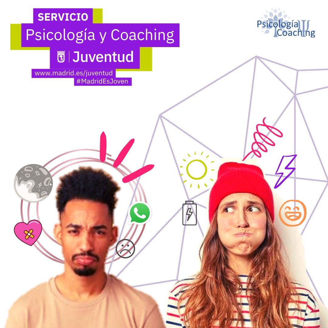 ¿Conoces ya el Servicio de COACHING en Centros Juveniles? 
¡¡El/La protagonista eres tú!! Pincha en el siguiente enlace y entérate de como pueden ayudarte: cutt.ly/asesoriapsicol…

#MadridEsJoven #InformaciónJuvenil