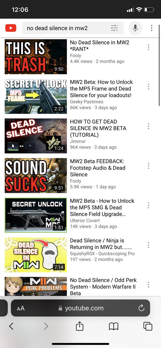 G30R61A's tweet photo. I’m not playing #COD without a dead silence perk! Not for a limited time, not for an extended period of time, not for beta, not on launch, not even for free. We want the FULL perk! Fix it and fix it now! #CoDMW2 @Activision @InfinityWard https://t.co/jOIUm75bMb