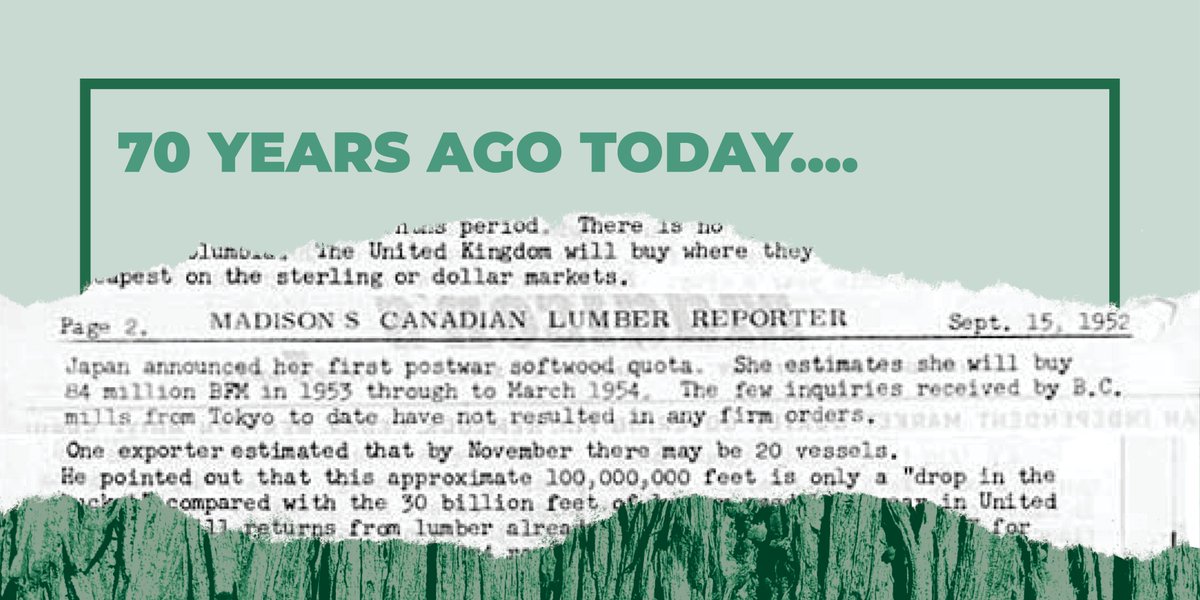 LumberNews's tweet photo. We canโt believe itโs already been 70 years of weekly relevant analysis in the lumber industry! Thatโs over 3,500 timely commentaries to give you the big picture on raw data.
#madisons #lumber #reporter #70thanniversary #platinumanniversary https://t.co/iHtZBjHhbw