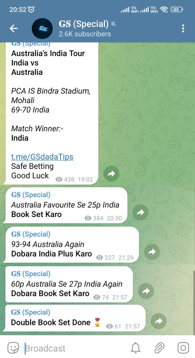 gsdadatips's tweet photo. Re-Entries
#INDvAUS #INDvsAUS #AUSvIND #AUSvsIND #India #Australia
#T20Series #WorldCup
#BBL #IPL #PSL #CPL #Betting #Jackpot #Ghoda #CricketGhoda #CricketBetting #CricketPrediction #CricketJackpot #SessionTips #CricketBettingTips #CricketTipster #CricketTipper #Tipster #Tipper https://t.co/vc4hd4Hpz1