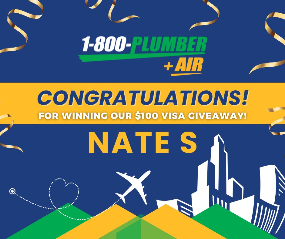 1800PlumberPNw's tweet photo. Nate liked our page and entered the word Travel in our DM. Congrats Nate! And thank you to all who participated!
#Congratulations #travel #winner #plumbing #plumbingservices #1800Plumber #savethewater #plumberofinstagram #plumbingpacificnw #waterheaters #drainclogs #waterremains https://t.co/hSgSNaCSRl