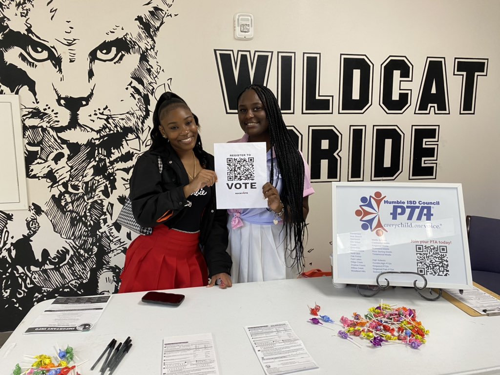 Humble ISD Council of PTAs (@humbleisd_pta) on Twitter photo It’s National Voter Registration Day. Humble High, are you registered to vote? Drop by our table in the commons and register today! <a href="/HumbleISD_HHS/">Humble High School</a> <a href="/HumblePTSA/">HUMBLE HIGH PTSA</a> #ptavotes #youcanpta It’s National Voter Registration Day. Humble High, are you registered to vote? Drop by our table in the commons and register today! <a href="/HumbleISD_HHS/">Humble High School</a> <a href="/HumblePTSA/">HUMBLE HIGH PTSA</a> #ptavotes #youcanpta