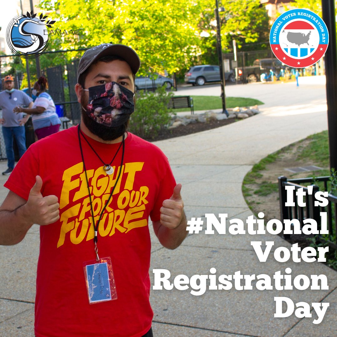 seamaac's tweet photo. It's #NationalVoterRegistrationDay!

With many important elections just around the corner, SEAMAAC encourages any folks who are eligible to get ready, get informed, and, when the time comes, get to the polls! 

Check out more info at the link below!
https://t.co/gRpDbJADW2 https://t.co/ZsK9mz92cO