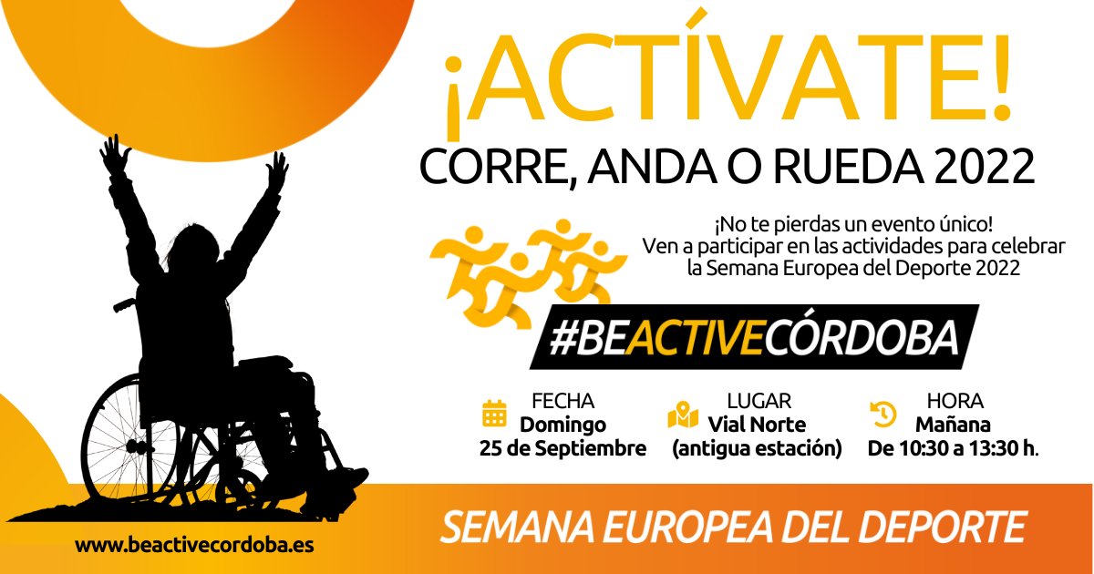 acpacys.org/informacion-y-…
La novena edición de la ya célebre Carrera Solidaria ACPACYS viene cargada de novedades.
Pásate YA por ACPACYS (C/ Dolores Ibárruri, 2 Córdoba) a recoger tu dorsal + camiseta (10€ adulto, 5€ niño/a).
a las 11h en el Vial Norte, a la altura del AC Hotel.