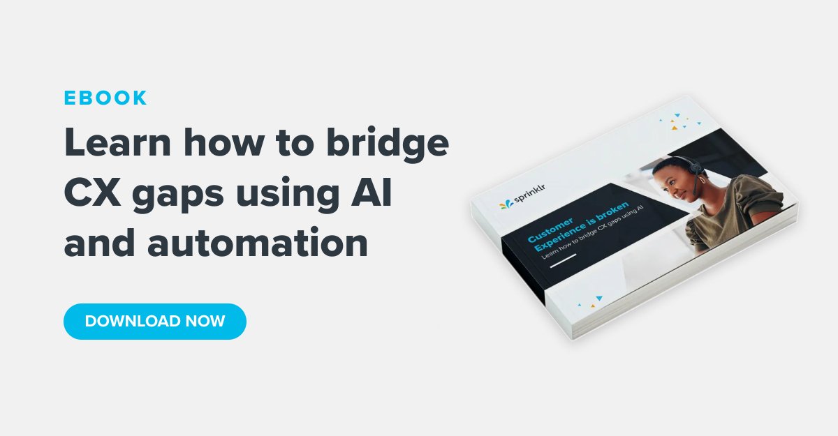 In <a href="/Sprinklr/">Sprinklr</a>'s new ebook, take a deep dive into the key elements of a future-ready customer service strategy that leverages AI and automation 🤖 ms.spr.ly/6000jsE6Y