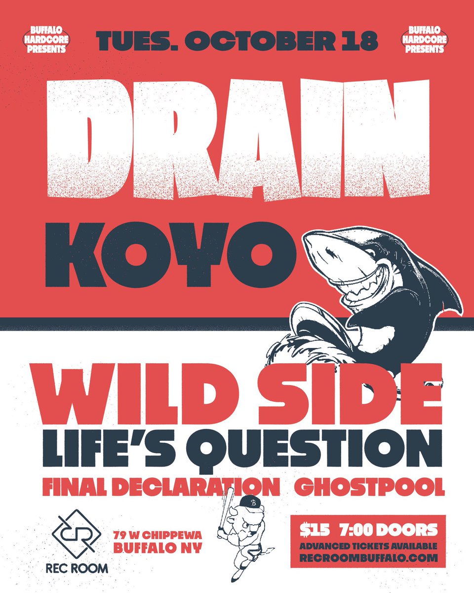 Some band named <a href="/koyolihc/">koyo</a> is playing the Drain gig now. Get your tickets while you still can. ticketweb.com/event/drain-re…