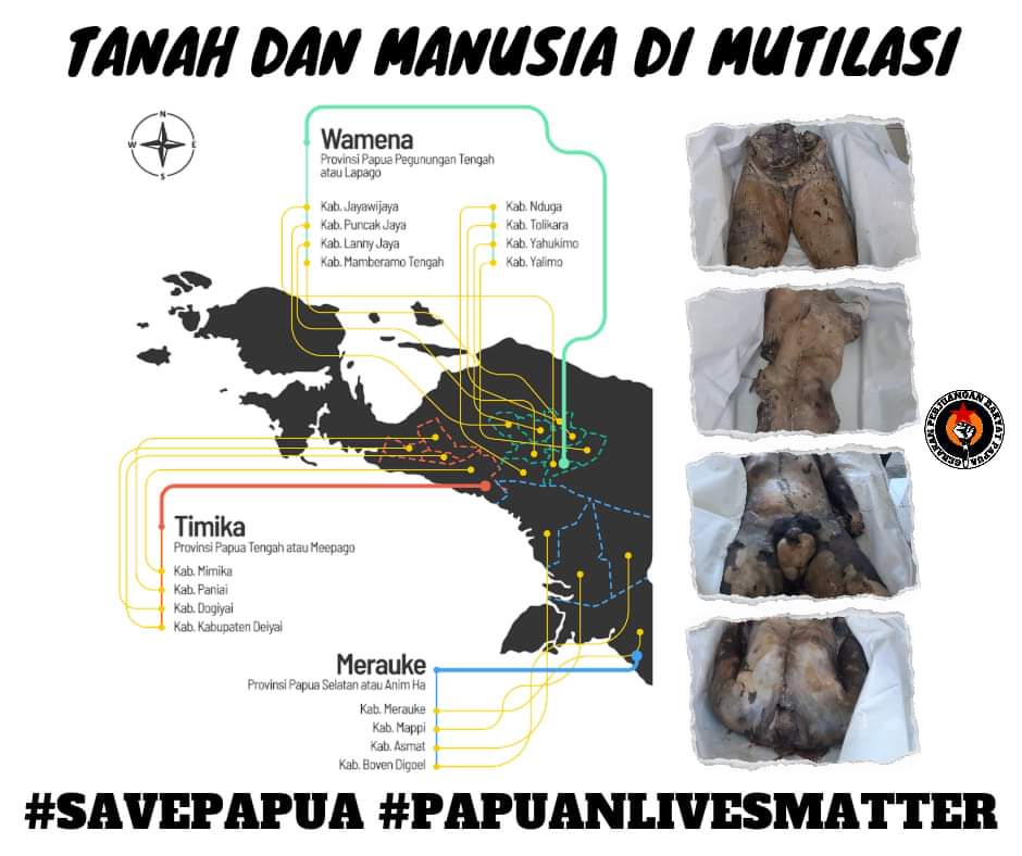 jefry_wnd's tweet photo. Bukan saja Pembagian Wilayah Administrasi tapi juga Pembagian Organ Tubuh (mutilasi) masif terjadi di Tanah Papua. #GPRP https://t.co/ojVMR9AI4I