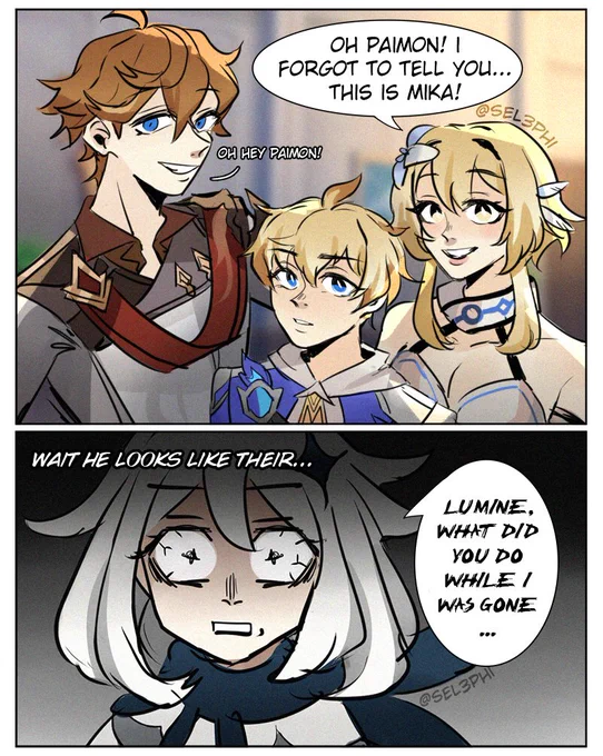 Mika, meet Paimon! #chilumi #タル蛍 