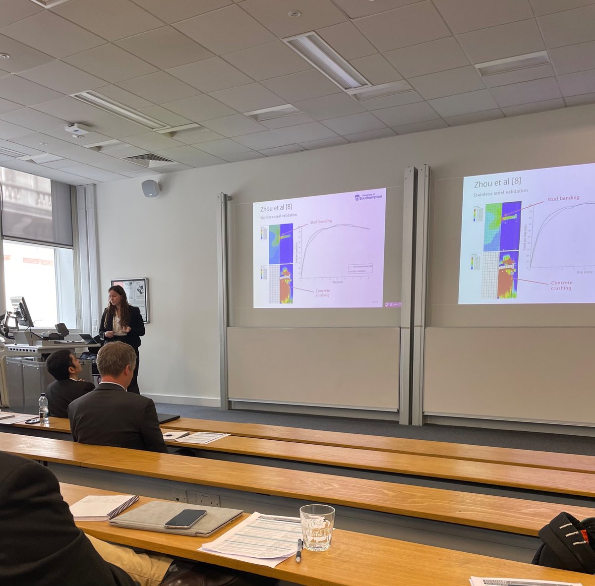Sheida Afshan (@s_afsh) on Twitter photo A great first day of the stainless steel expert seminar today! <a href="/BexPresswood/">Rebecca Presswood</a> from <a href="/UoSEngineering/">UoSEngineering</a> presented her work on numerical modelling of stainless steel welded shear connectors for composite beams! #ExpertsInStainless A great first day of the stainless steel expert seminar today! <a href="/BexPresswood/">Rebecca Presswood</a> from <a href="/UoSEngineering/">UoSEngineering</a> presented her work on numerical modelling of stainless steel welded shear connectors for composite beams! #ExpertsInStainless