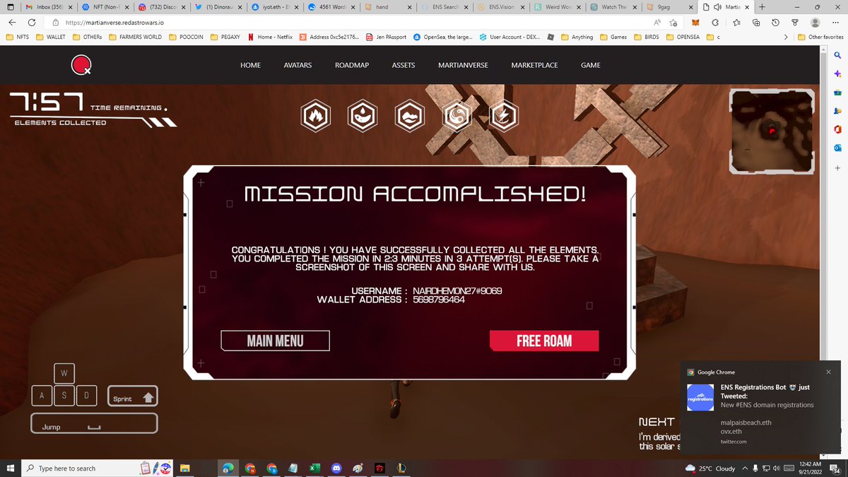 PinoyNFT27's tweet photo. IM ENJOYING THE GAME SO MUCH, THOUGH CANT FINISH IT THE FASTEST I THINK (MINE IS 2 MINUTES AND 3 SECONDS) BUT STILL IM ENJOYING REPEATING THE GAME AND CANT WAIT FOR THE FINAL GAME TO BE RELEASED...

IM NEW IN THE DC SERVER BUT ALREADY LOVING IT... 

@RedAstroWars #RAWNFT https://t.co/TAObRdOwvG
