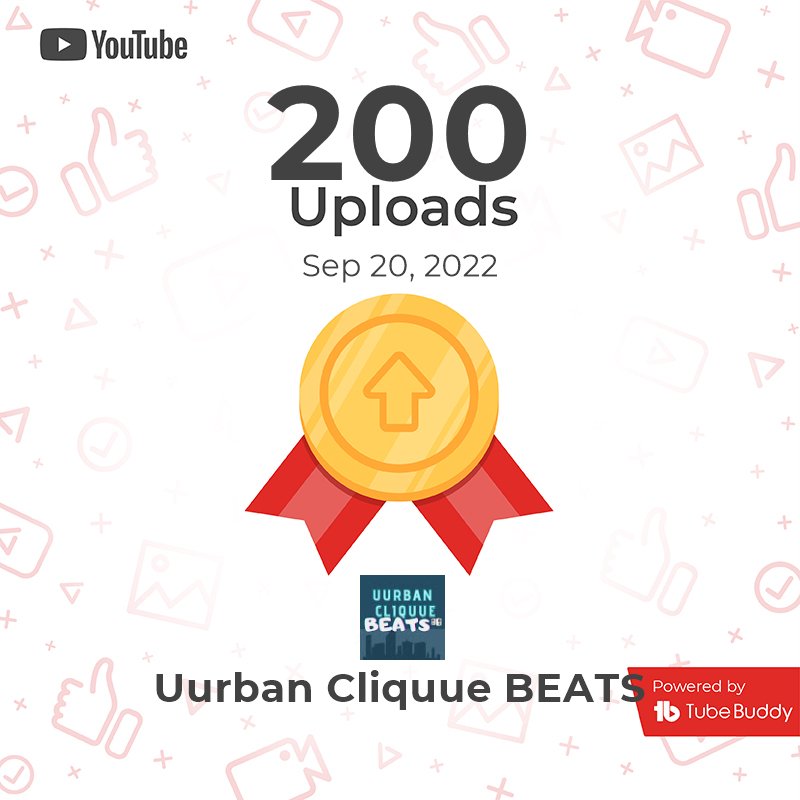 200 uploads made on YouTube. Check out the channel with 4 playlists 1. Boombap Beats
                2. Drill Beats
                3. All kind of Beats
                4. Typebeats 

#instrumentalsounds #beats2022  #rapbeats2022 #beatszumrappen #beats2022
#beats #beats2022
