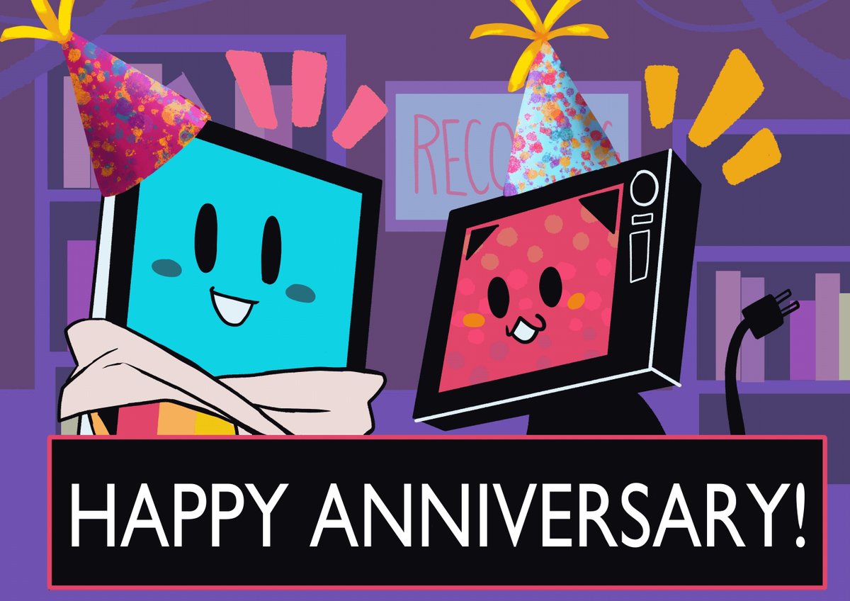 IT'S OUR ONE YEAR ANNIVERSARY! 🥳

Screen Tones started one year ago today, and we couldn't be happier with the community that has popped up around the podcast. We'll keep chatting webcomics as long as we can - thank you so much for joining us! 🎉