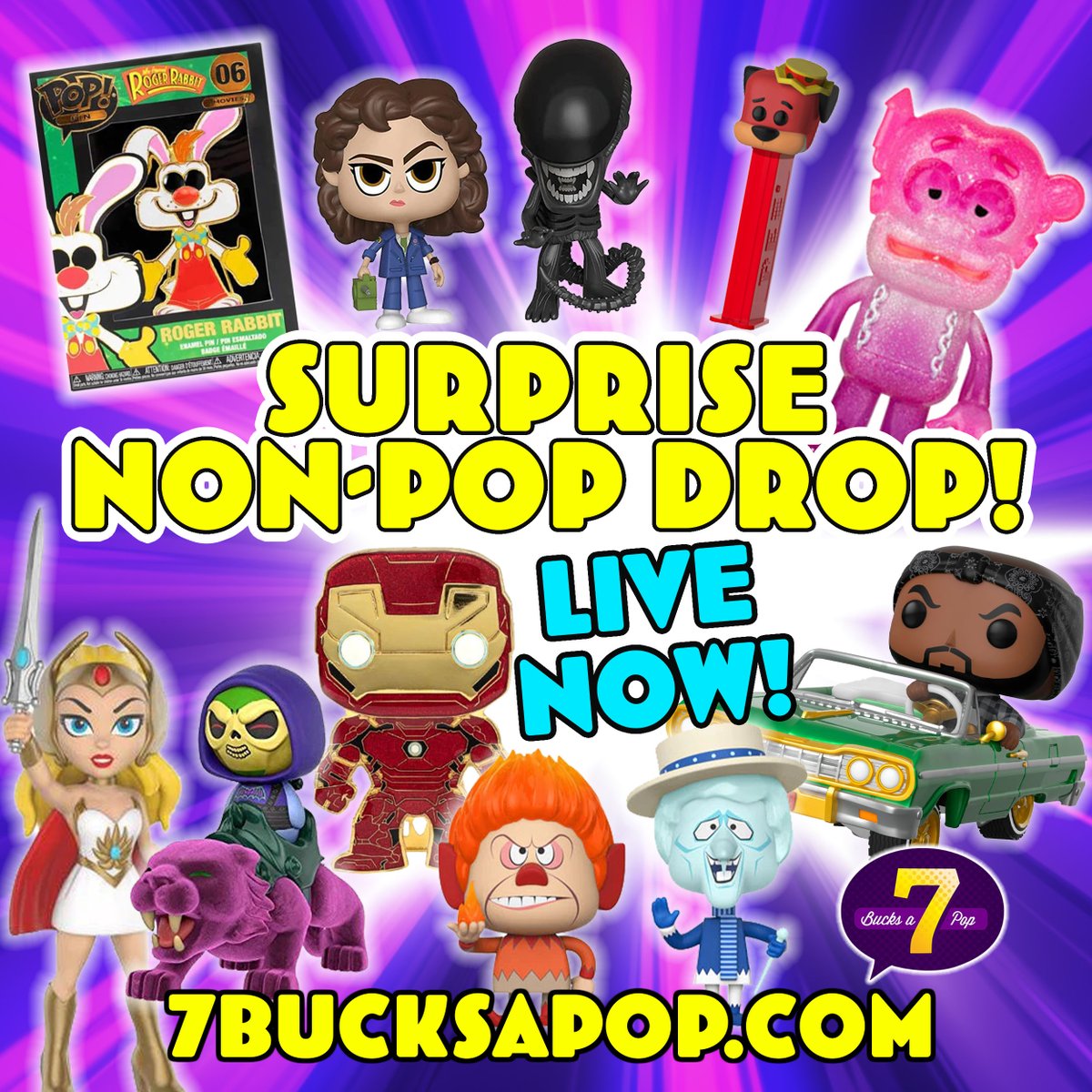 7BucksAPop's tweet photo. Are you the type of person who likes surprise drops? Well, we love 'em, which is why we have a surprise Non-Pop drop of #Hikari, #PopPez, #Vynl, #Dorbz Ridez, #PopPins, &amp; more! Even better - it's LIVE right now!

https://t.co/r8na5A2J3e https://t.co/CN7rOzjJ6Q