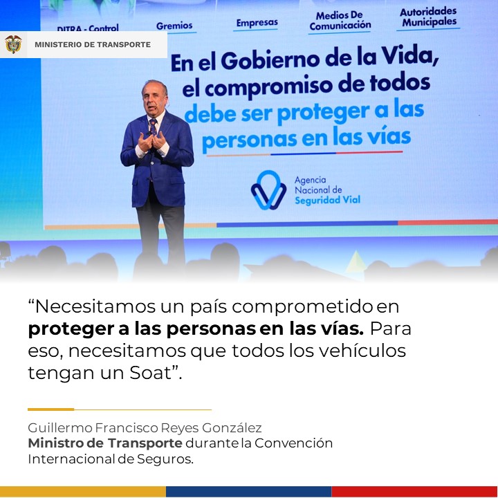 AerocivilCol's tweet photo. Desde el sector Transporte trabajamos para que Colombia sea Potencia Mundial de la Vida, #SeguridadVial para proteger a los y las colombianas. #CercaAlSectorTransporte https://t.co/L2GYWBTd0Y