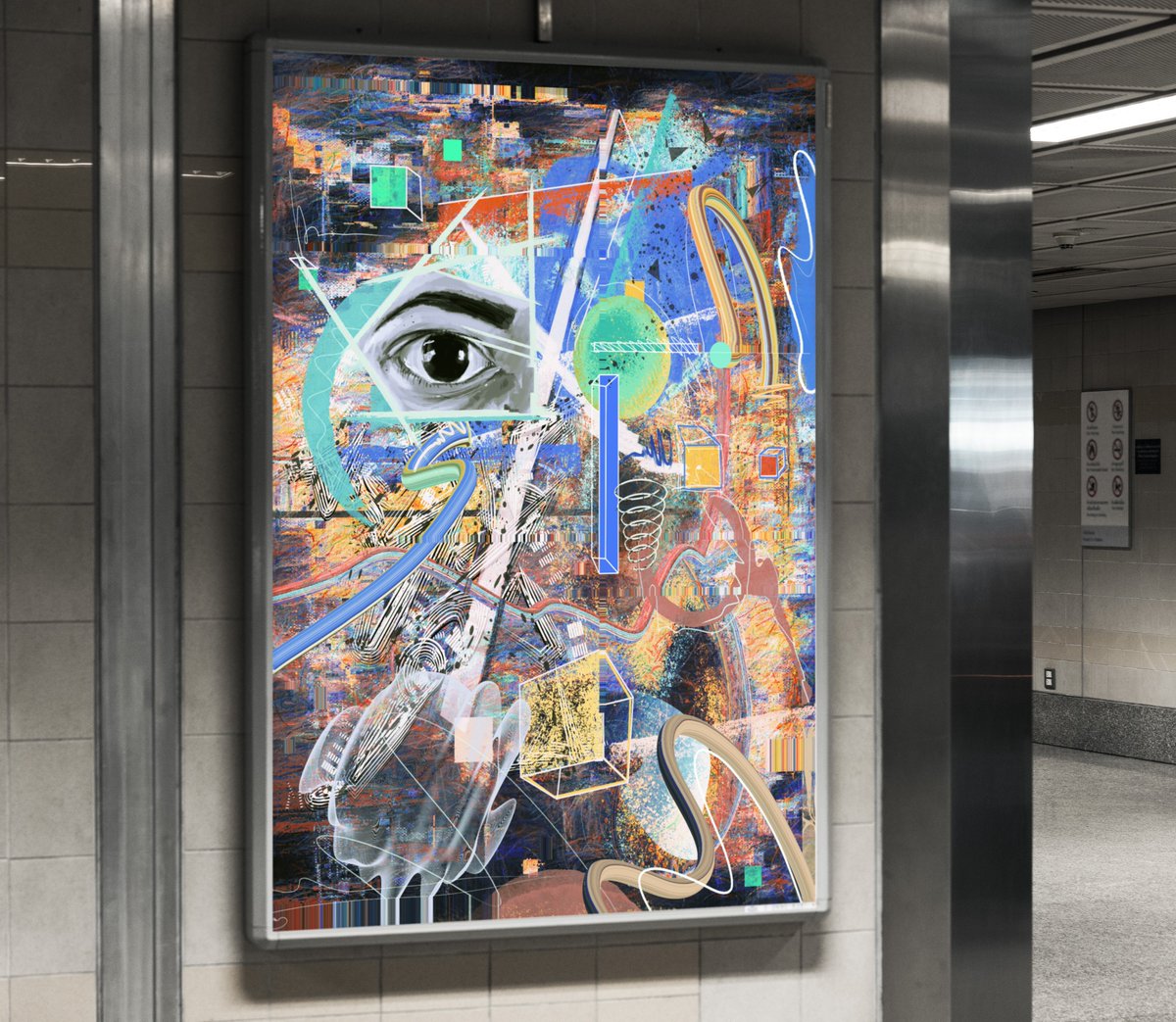 Child in Time up for auction on <a href="/exchgART/">Exchange Art</a> 👀

Work inspired from the iconic "Child in Time" song by Deep Purple 🖤

4th piece from the collection "Notes from the Underground"🤟

Link in comments ⬇️
