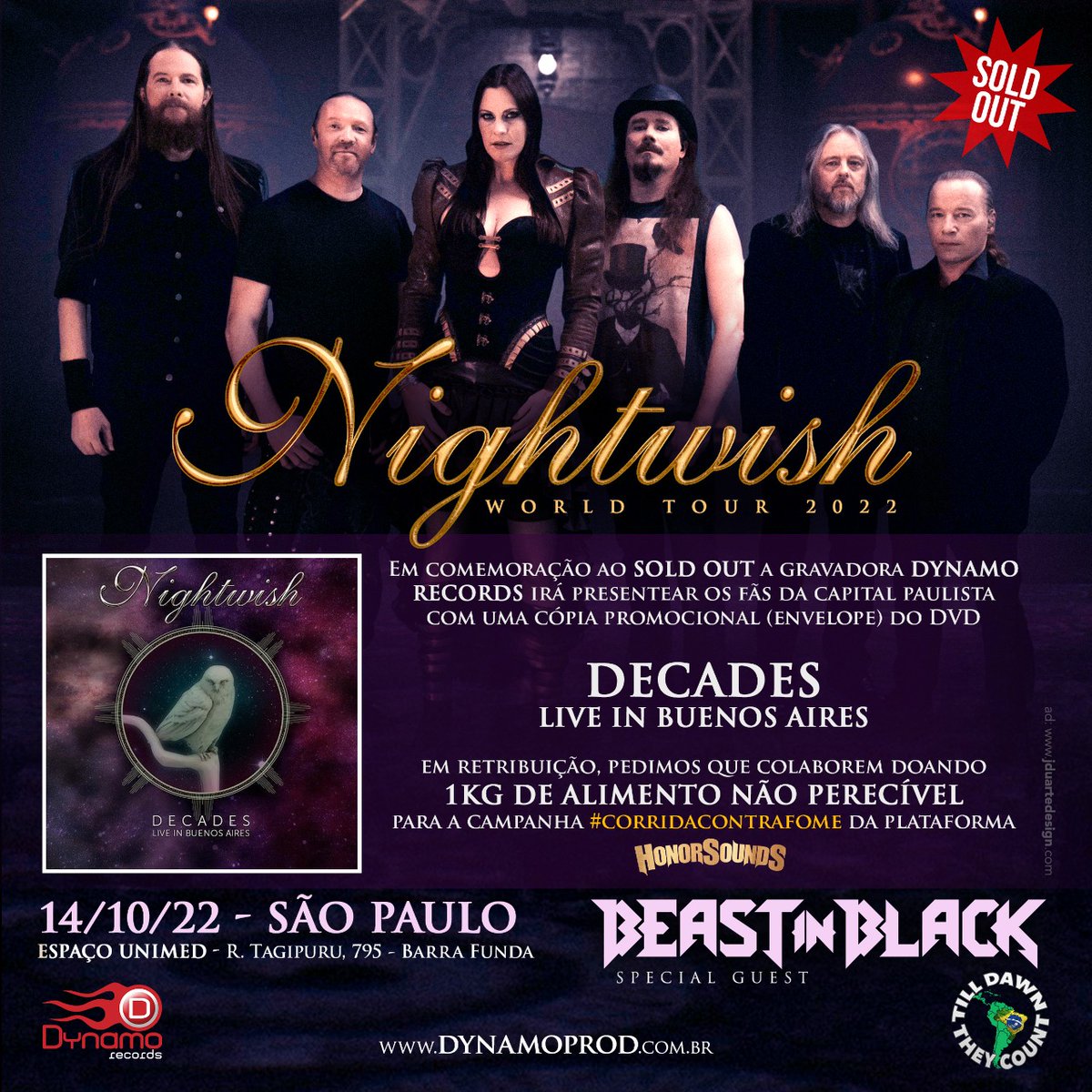 RockMeeting's tweet photo. @NightwishBand fará ação beneficente em show sold out em São Paulo

Leia - https://t.co/oEnskozVkq https://t.co/wVmM3Ut0r4
