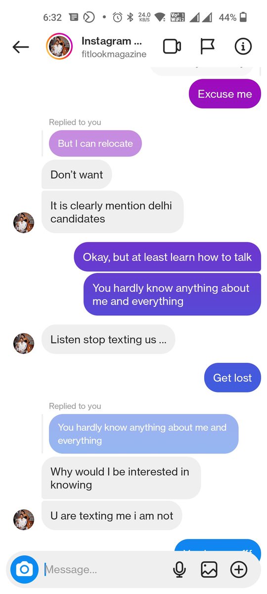AbhilashaGhild's tweet photo. The most shocking part is they have verified Instagram accounts 😡⚠️
This is very sad, we don't work so hard for taking this shit.
#professional
#learntorespect #learntotalk #mannerless #Shameless #shamelessmohitkathuria #shamelessfitlookmazagine https://t.co/4vrYFCrtLm