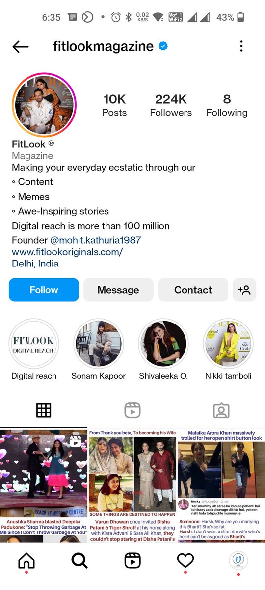 AbhilashaGhild's tweet photo. The most shocking part is they have verified Instagram accounts 😡⚠️
This is very sad, we don't work so hard for taking this shit.
#professional
#learntorespect #learntotalk #mannerless #Shameless #shamelessmohitkathuria #shamelessfitlookmazagine https://t.co/4vrYFCrtLm