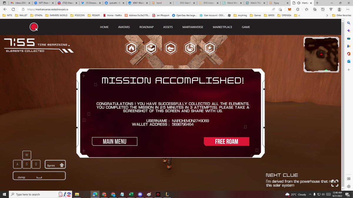 PinoyNFT27's tweet photo. IM ENJOYING THE GAME SO MUCH, THOUGH CANT FINISH IT THE FASTEST I THINK (MINE IS 2 MINUTES AND 3 SECONDS) BUT STILL IM ENJOYING REPEATING THE GAME AND CANT WAIT FOR THE FINAL GAME TO BE RELEASED...

IM NEW IN THE DC SERVER BUT ALREADY LOVING IT... 

@RedAstroWars #RAWNFT https://t.co/TAObRdOwvG