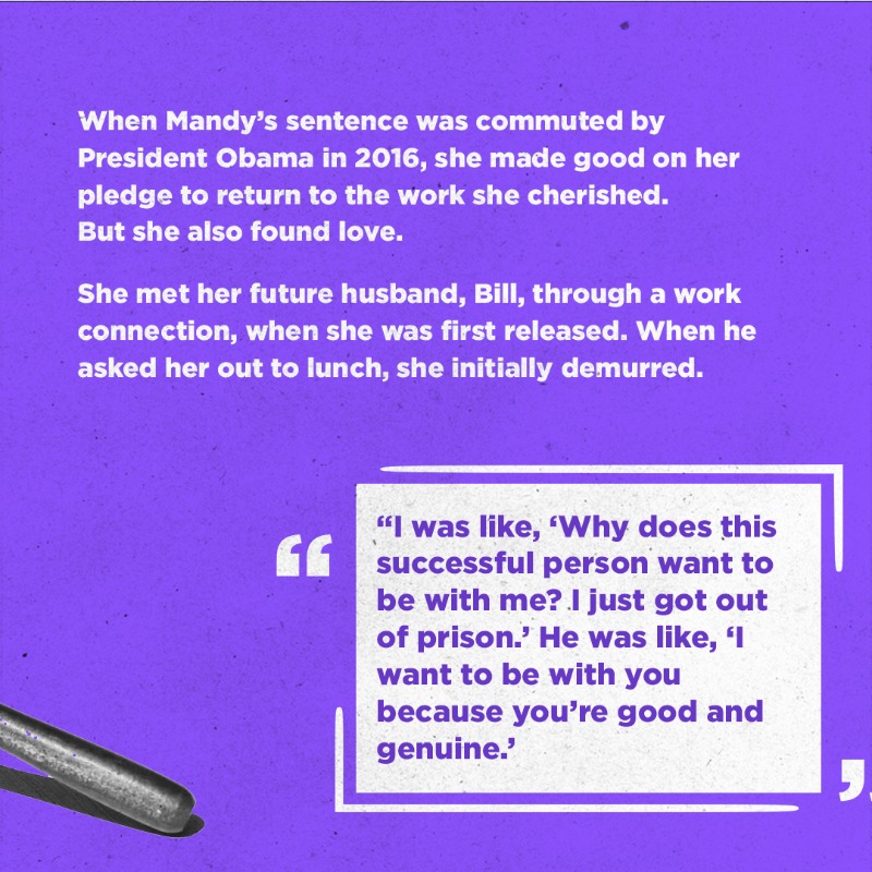 FAMMFoundation's tweet photo. Mandy was sentenced with a mandatory minimum sentence, which means that the judge at her trial couldn't use their discretion when giving Mandy her sentence. Fight to abolish mandatory minimums in your state. #FAMMStories #FreeToSucceed
