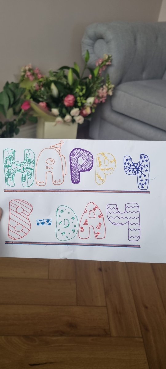 When Y9 somehow find out it's your birthday and they present you with this 🥰🥰🥲