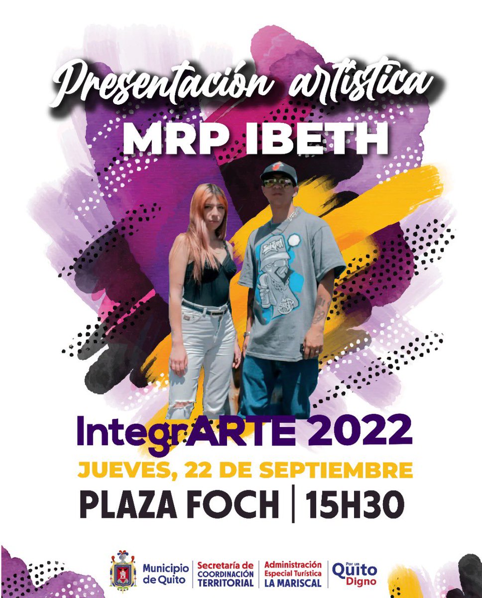 zonalamariscal's tweet photo. ¡Este 22 de septiembre la juventud se toma La Mariscal!

Podrás disfrutar de los diferentes rítmos urbanos como el hip-hop-, trap, reggae y reggueton. 

🗓️22 de septiembre
📍Plaza Foch
⏰a partir de las 12:00 https://t.co/JzBwy6S4vU