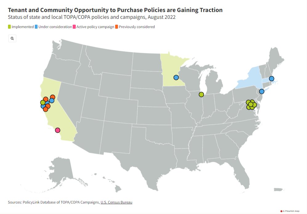 NEW: Tenant/Community Opportunity to Purchase Acts (TOPA &amp; COPA) are important tools for realizing housing justice. 

<a href="/PolicyLink/">PolicyLink</a> is tracking TOPA/COPA policies &amp; campaigns across the country in real-time:
📍policylink.org/topa-copa-map