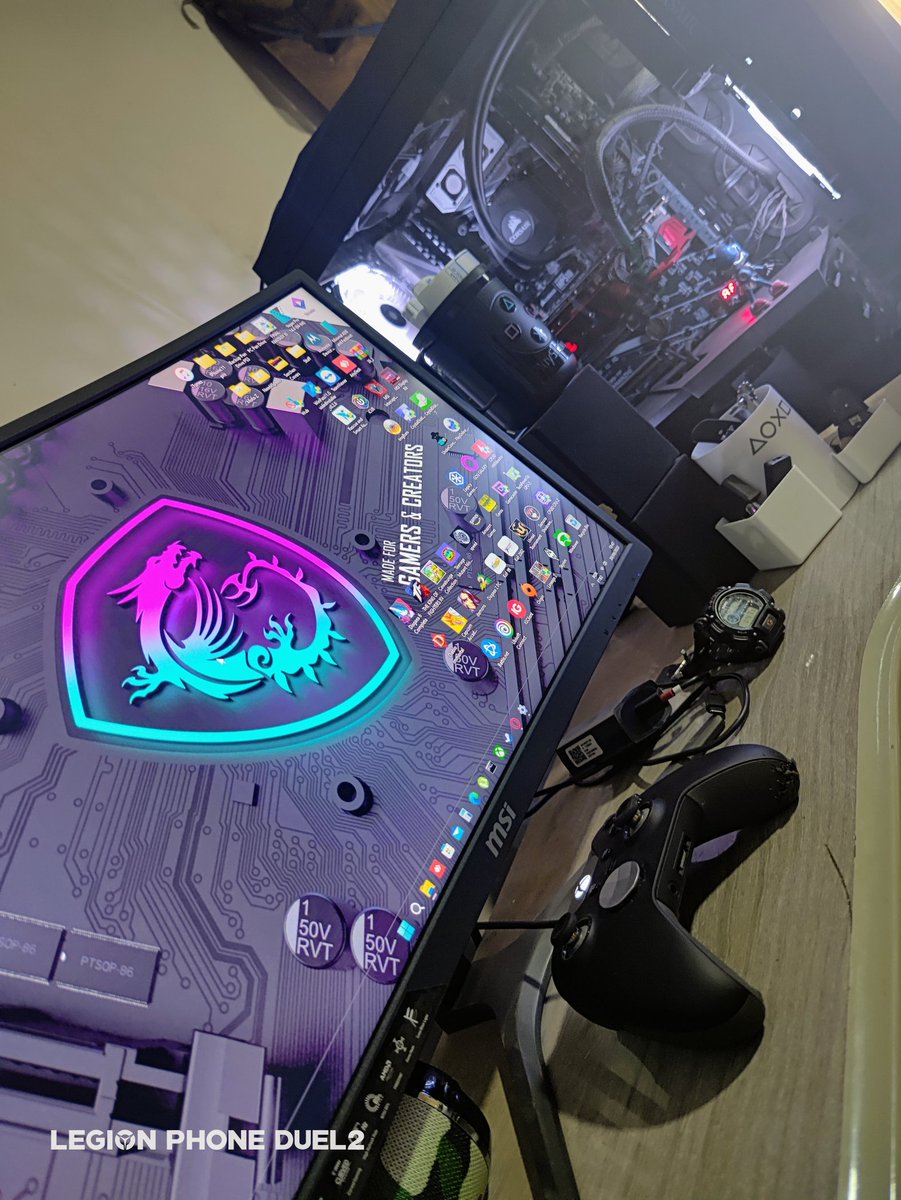 jrcbrMG's tweet photo. #fritandosetups @lockgamer_

Xeon E2690v3
32gb DDR4 kllisre 2133(quad channel)
Mobo Huanazhi x99TF (flango)
H45i
RX580 8gb Red Devil
Corsair CX750
Gab Corsair Omega RGB
Corsair K30 
Msi Optix G24
Mouse Msi Interceptor
Mousepad Corsair Street Fighter
Home Theater 5x1
Cadeira MX6 https://t.co/4kktWGZWQw