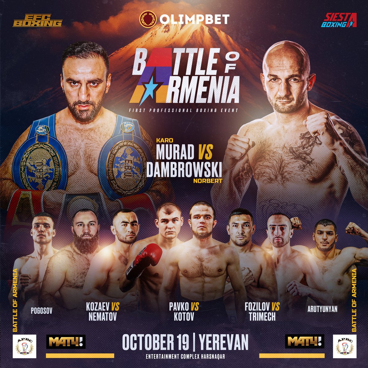 Delighted to be the first ever officially recognised, professional boxing promotion in the Republic of Armenia!🇦🇲🥊