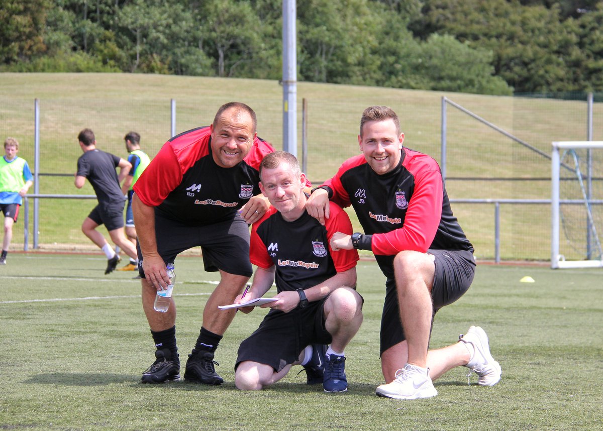 Alan Paterson, centre, with Billy Dolan, left,and John Brown at Thistle in July 2018