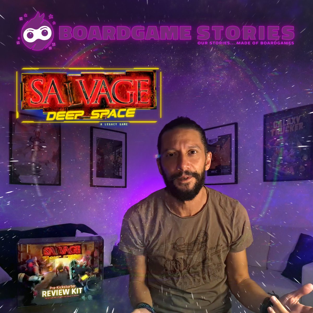 3301Games's tweet photo. Thrilled to see this Kickstarter Preview from @BGameStories today! So excited to see Thanos' take on SALVAGE: Deep Space, and we'd love to hear what you think! https://t.co/OldQwwNqjB

#scifi #tabletopgames #boardgaming #coop #miniatures #roleplaying #cyberpunk https://t.co/UvsdF7UOJy