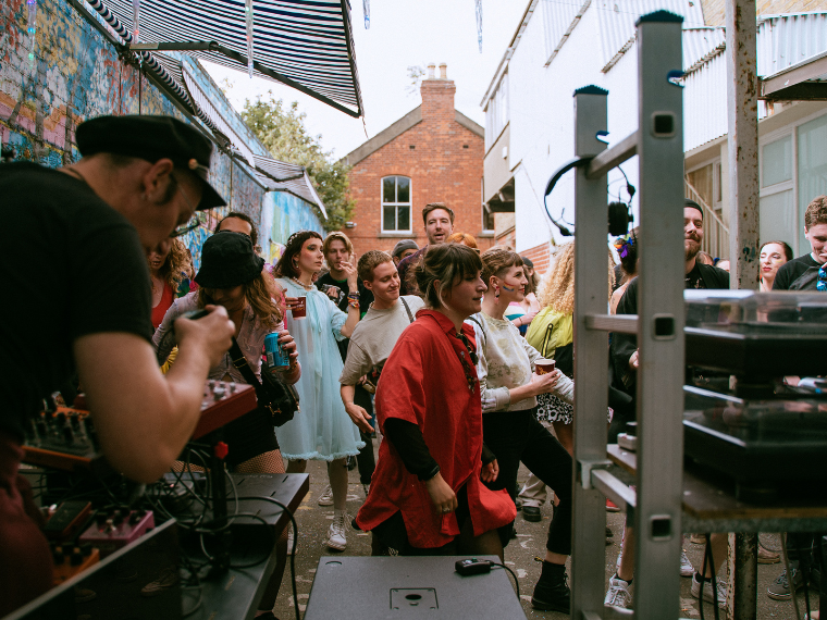 CultureNightDub's tweet photo. Dublin Modular

Culture Night at Meeting House Square wraps up with a live set from Dublin Modular, an artist-run platform and alternative club collective playing a mix of electronic music until midnight. https://t.co/IOmPKGrd8t