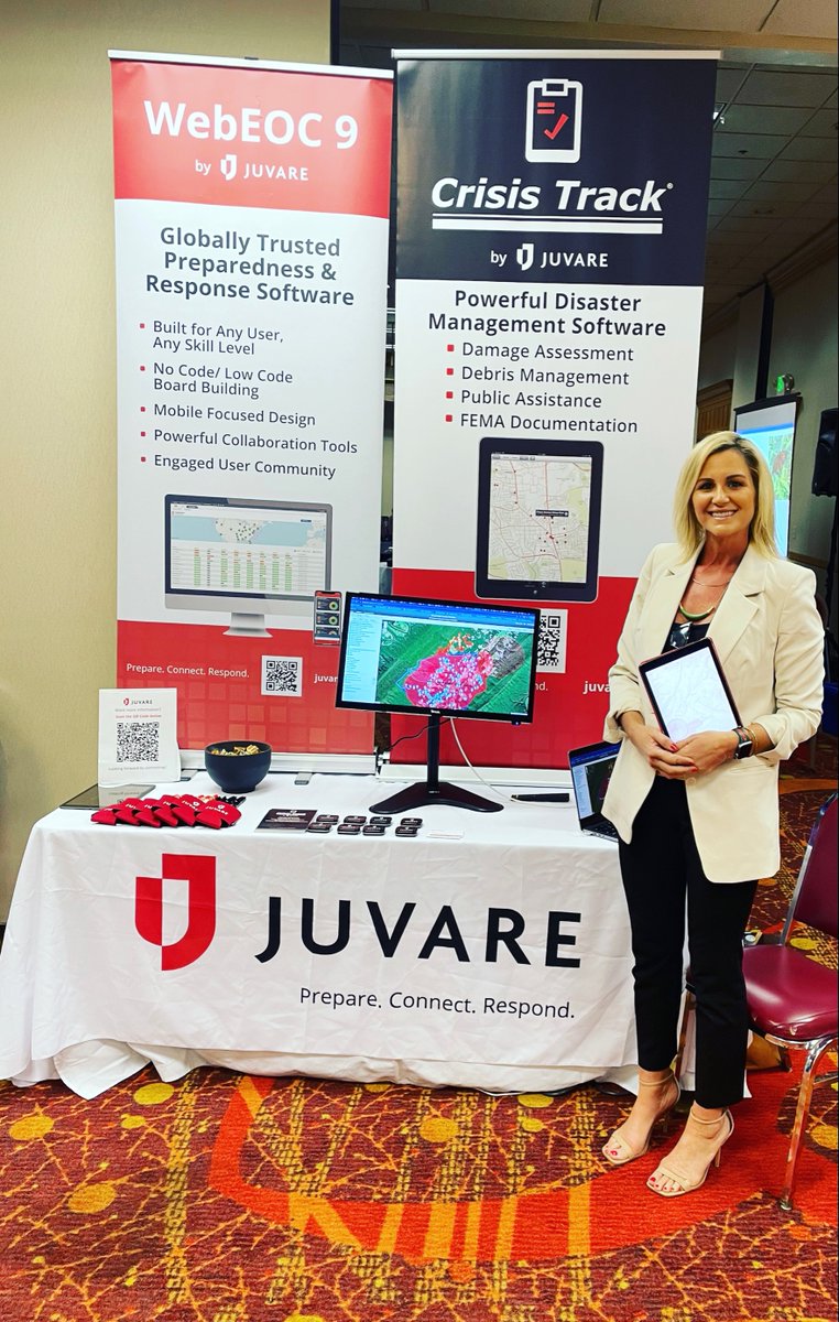 juvarecorp's tweet photo. We're excited to be at the KY Association of Mitigation Managers this week. Stop by to see how WebEOC and Crisis Track can support your emergency management and disaster recovery efforts. https://t.co/qiqSVvhryO