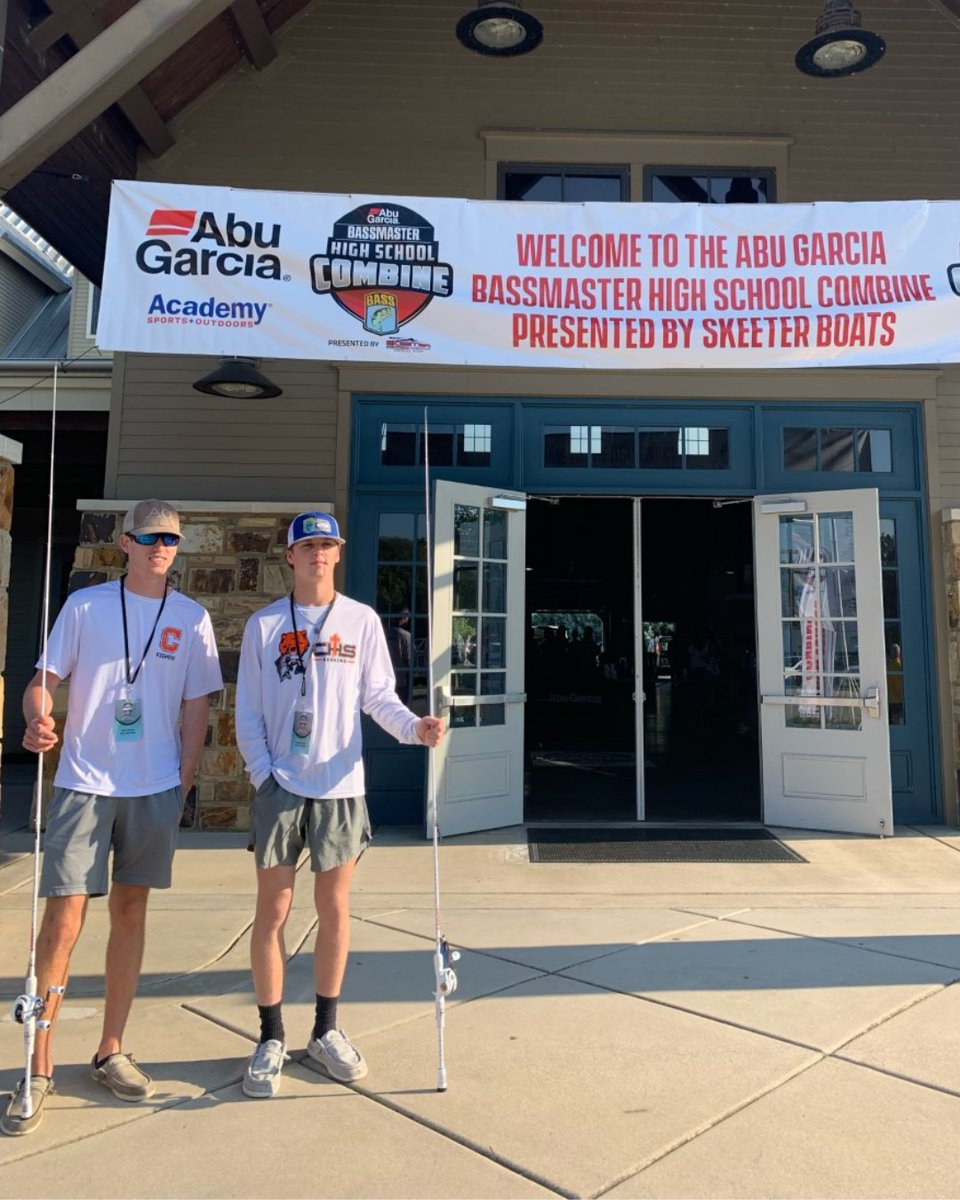 CHS_BR's tweet photo. Connor Hebert ‘24 &amp; Tyler Morris ‘23 both placed in the top 10 at the Bassmaster National High School Combine in Deactur, AL last weekend. The event gathered the top 100 anglers to showcase their skills on longest cast, casting accuracy &amp; technical skills on the water. Go Bears! https://t.co/wbnMfknUUf