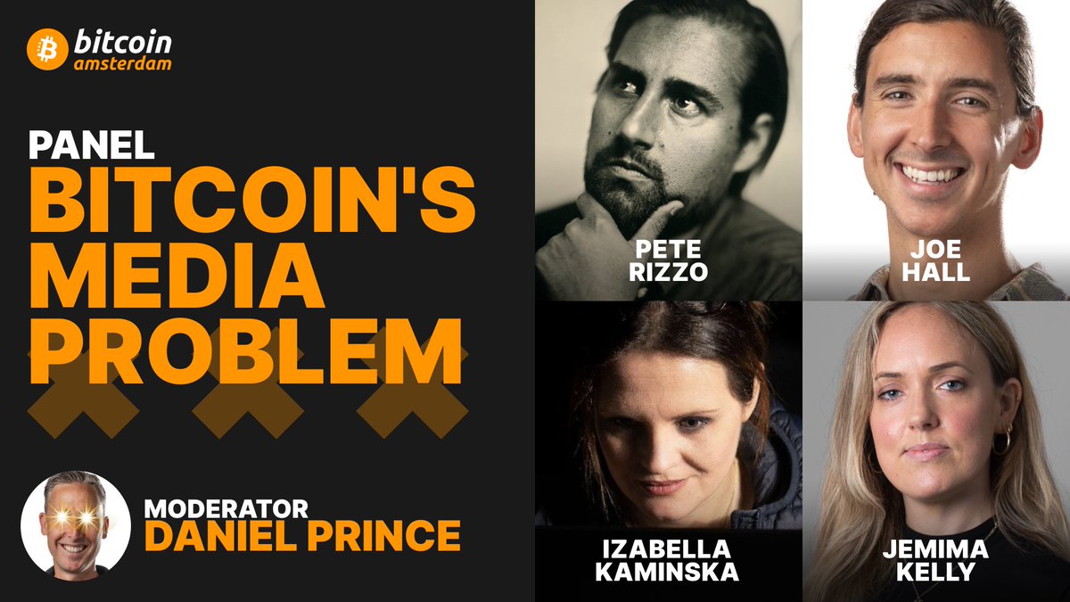 Does #Bitcoin have a media problem? This panel will discuss Bitcoin's media attention and what the mainstream media gets wrong. Join us October 12th-14th 🇳🇱