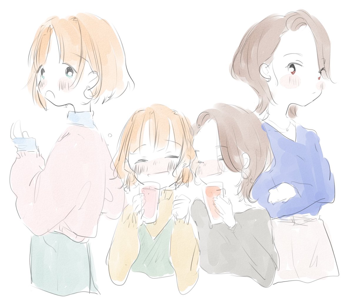 「大学生、、やよいおり、、 」|ななへんのイラスト