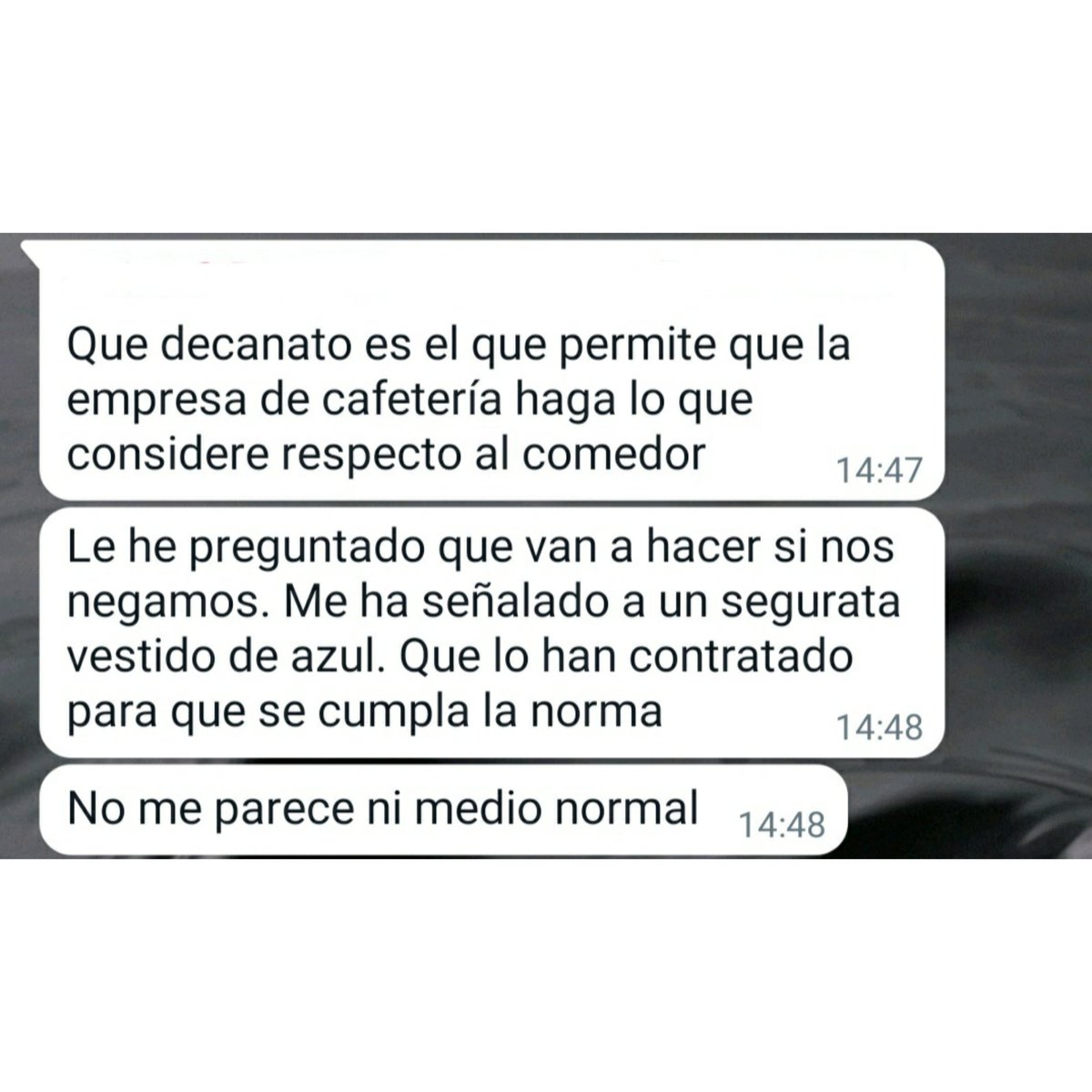 MedResignados's tweet photo. Había que traer el tema de la cafetería a la cuenta, que la verdad es que se vuelve cansino. ¿Os imagináis a toda la gente que trae comida de casa comiendo en el cuartito de los microondas?
He aquí la resignación en el chat de 4°: https://t.co/V6c97ic8W9