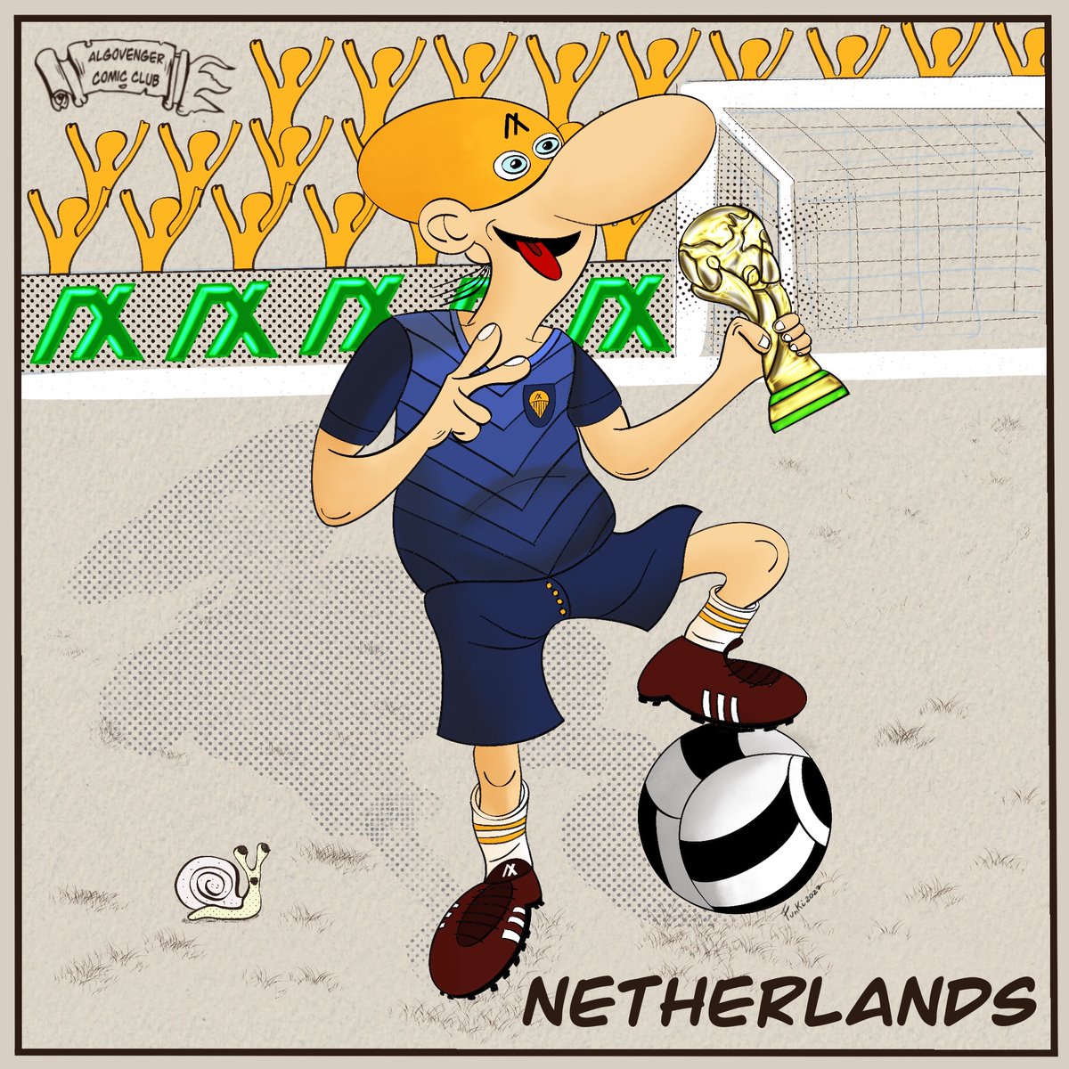 FunkyRaccoons's tweet photo. Congrats @animals_mr !!!! 

You win The Referee and the 50 Algo.

The selection of Netherlands 🇳🇱 has been the winner!!!

#AlgovengerWorldCup #algofifa #WorldCup2022 https://t.co/mge2cHvOXa