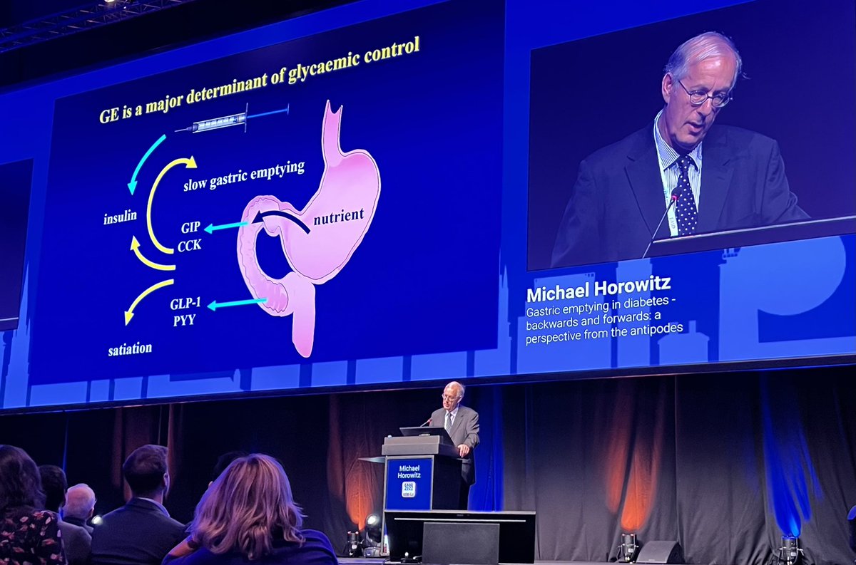 NielsEjskjaer's tweet photo. A truly grand 37th Camillo Golgi by #MichaelHorowitz at #EASD2022 -
Congrats, Michael, and thx for great contributions to clinical practice, particularly insights on GE impact on glycaemic control” and much much more.
#StenoNord #SDCN @AalborgUH @Reg_Nord #NeuroDiab2022 #EASDnews https://t.co/Iq7sxrKOob